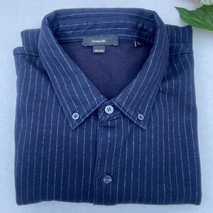 Vince Dark Blue Pinstripe shirt men’s size XXL
